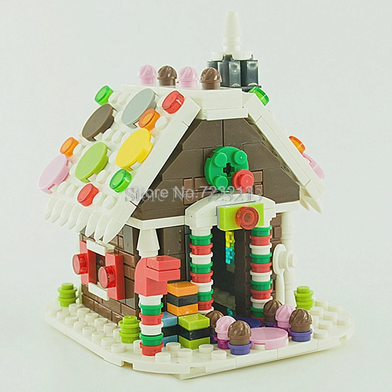 

Gingerbread House MOC Building Christmas Scene Block Kids Model Set Handmade Bricks Gift No original Box Toys for Children