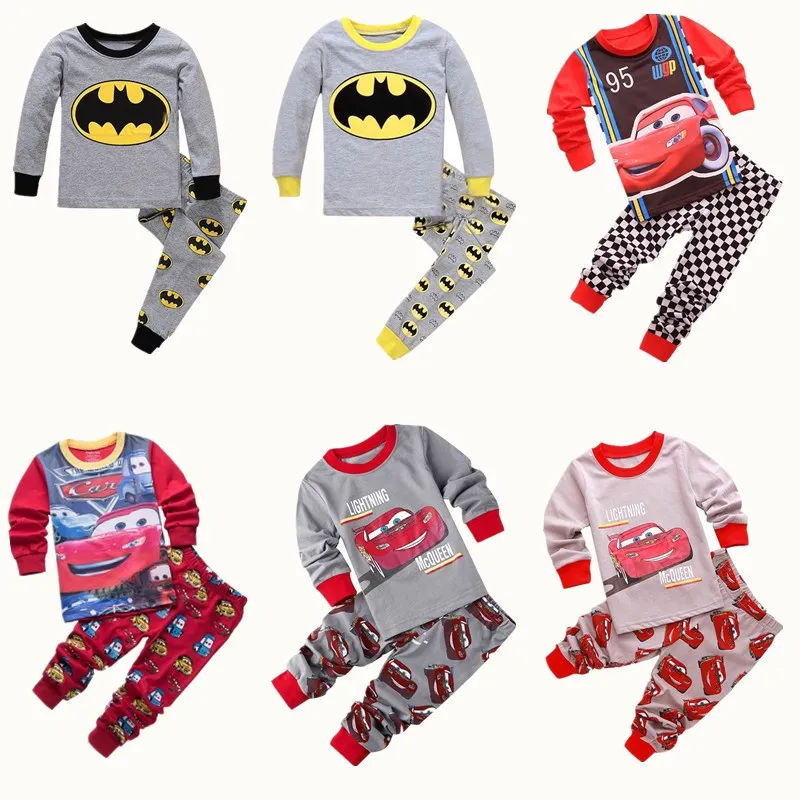 

spring autumn Boys set cartoon long-sleeved trousers bottoming pajamas home service children's clothing christmas clothes