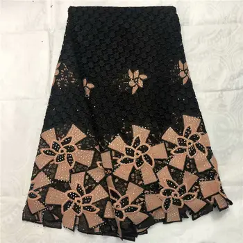 

2019 Latest Nigerian Laces Fabrics With Stones High Quality Tulle African Laces Fabric Wedding French Tulle Lace Fabric