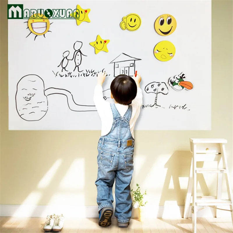 Maruoxuan 2016 New 60*200cm Wall Sticker White Board Large Size School