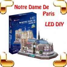 New Arrival Gift Notre Dame De Paris 3D Puzzles Model Building Construction LED Display Toys Education DIY Puzzle Assemble Toy New Arrival Gift Notre Dame De Paris 3D Puzzles Model Building Construction LED Display Toys Education DIY Puzzle Assemble Toy