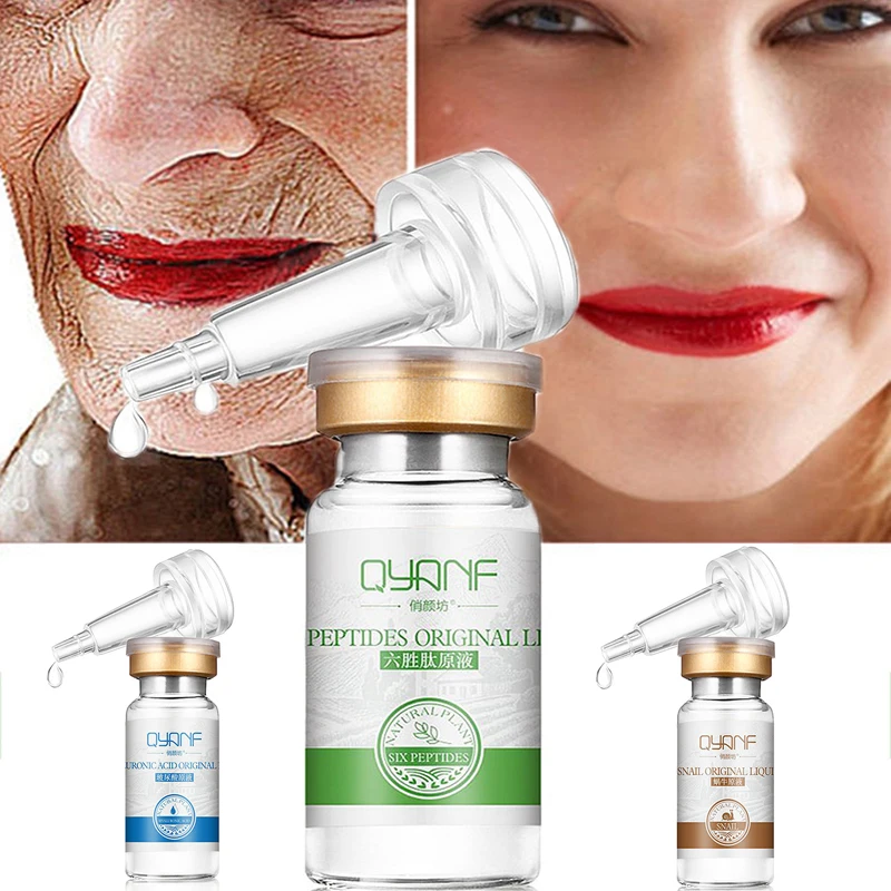 

Hyaluronic Acid Essential Oil Liusheng peptide stock solution Essence Snail Serum, Moisturizing, Soothing, Repairing Skin, 10ml