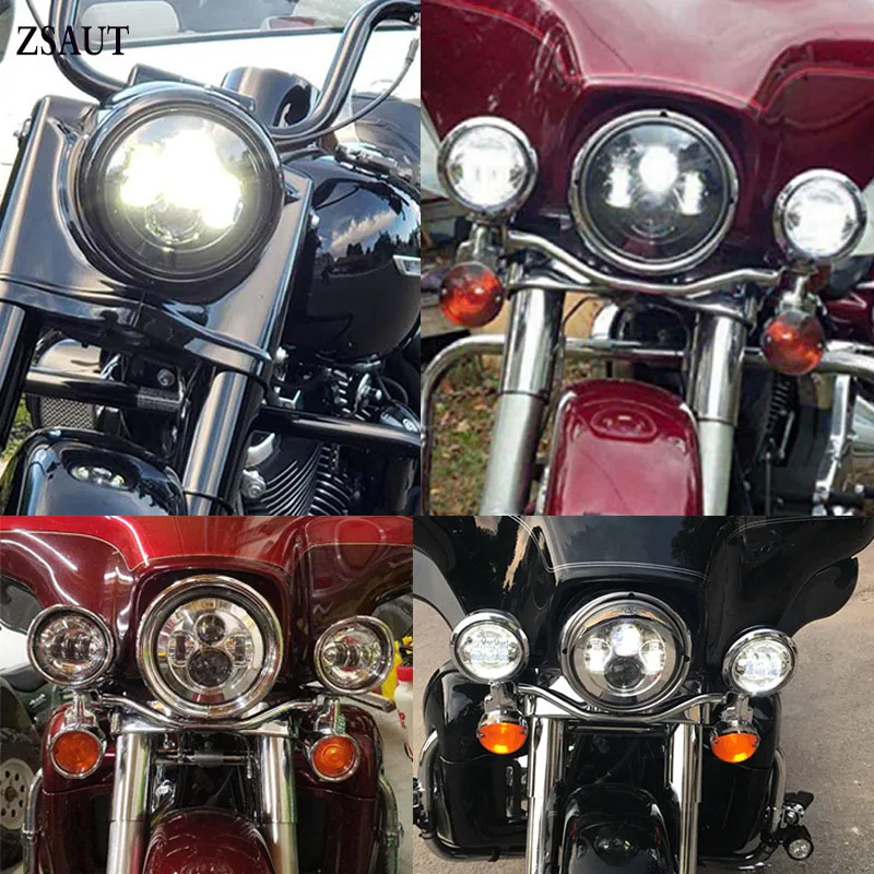 7 дюймов moto rcycle светодиодный головной светильник высокий низкий пучок IP67 6500K 40W