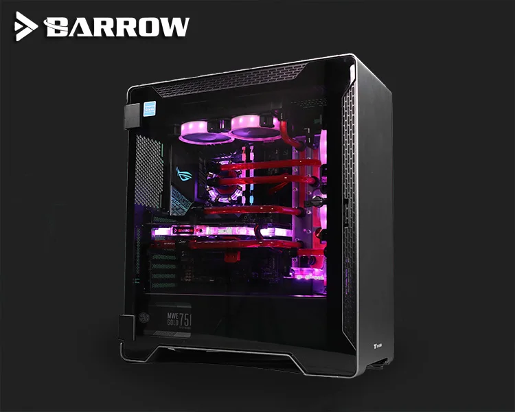 Best Price Barrow Acrylic Board Water Channel Solution kit use for TT A500TG Computer Case / Kit for CPU and GPU Block / Instead reservoir