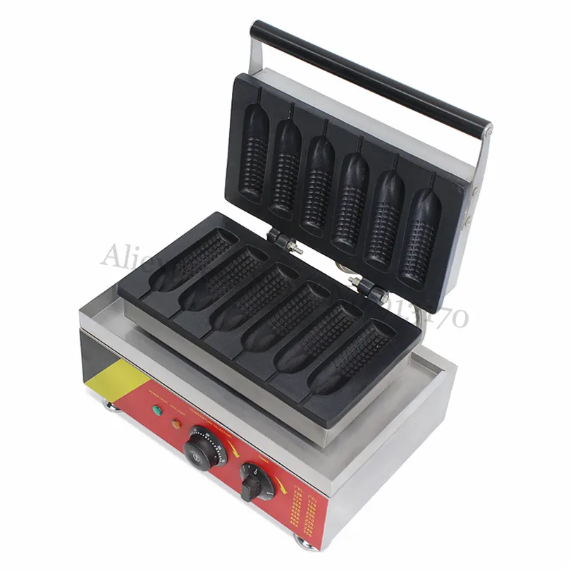 Electric Corn Muffin Hot Dog Waffle Maker Commercial Hotdog Waffle