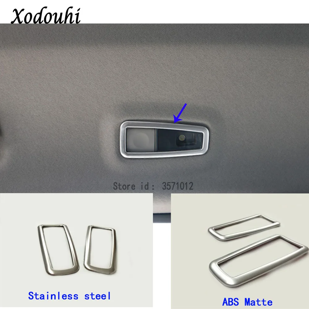 For Hyundai Tucson 2015 2016 2017 2018 car body styling back rear tail read reading switch light lamp frame trim panel part 2pcs |