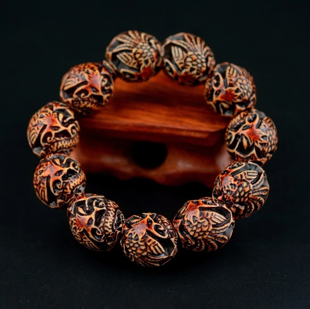 

Mens Bracelets 2017, Carved Wood Bracelet, Mens Beaded Bracelets & Bangles