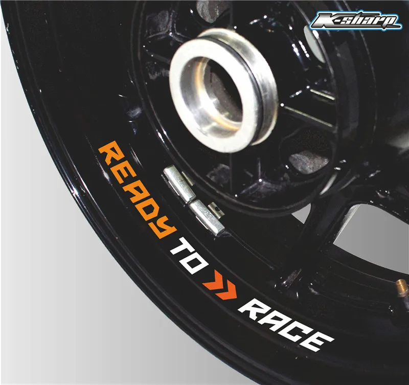 Мотоцикл стиль колеса шины логотип Креативный обод внутренняя сторона наклейки декоративные наклейки подходит для KTM готов к гонке стикер