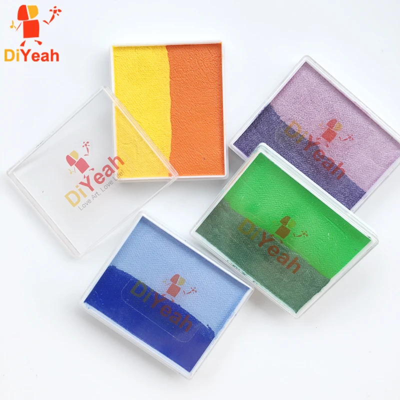 برو مزدوجة اللون الجسم رسم على الوجه ماكياج اللوحة الصباغ 50 جرام/القطعة متعدد الألوان سلسلة الجسم الفن ل هالوين معدني رسم على الوجه