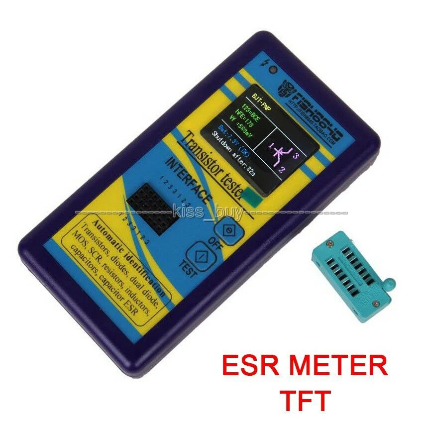 DYKB TFT LCD Transistor Tester Diode Thyristor Kapazität Widerstand Induktivität MOSFET ESR LCR Meter NPN PNP MOSFET-in Batteriezubehörteile aus Verbraucherelektronik bei