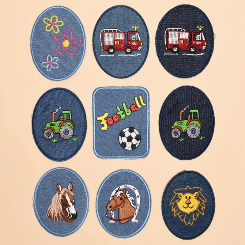 1 шт. джинсовые патчи с вышивкой вышивкой|iron on patch embroidered|patch iron oniron patches |