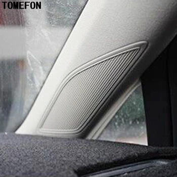

TOMEFON 2PCS For Volkwagen VW Golf 7 MK7 2013 2014 2015 ABS Chrome Front Upper Side Inner Speaker Sound Interior Mouldings