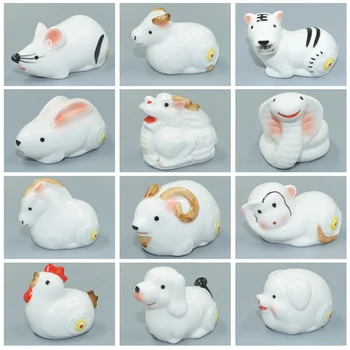 

Zodiac Ceramic ornaments attract wealth The monkey chicken pig cute dog Mini crafts spirits characters dragon decorative crafts