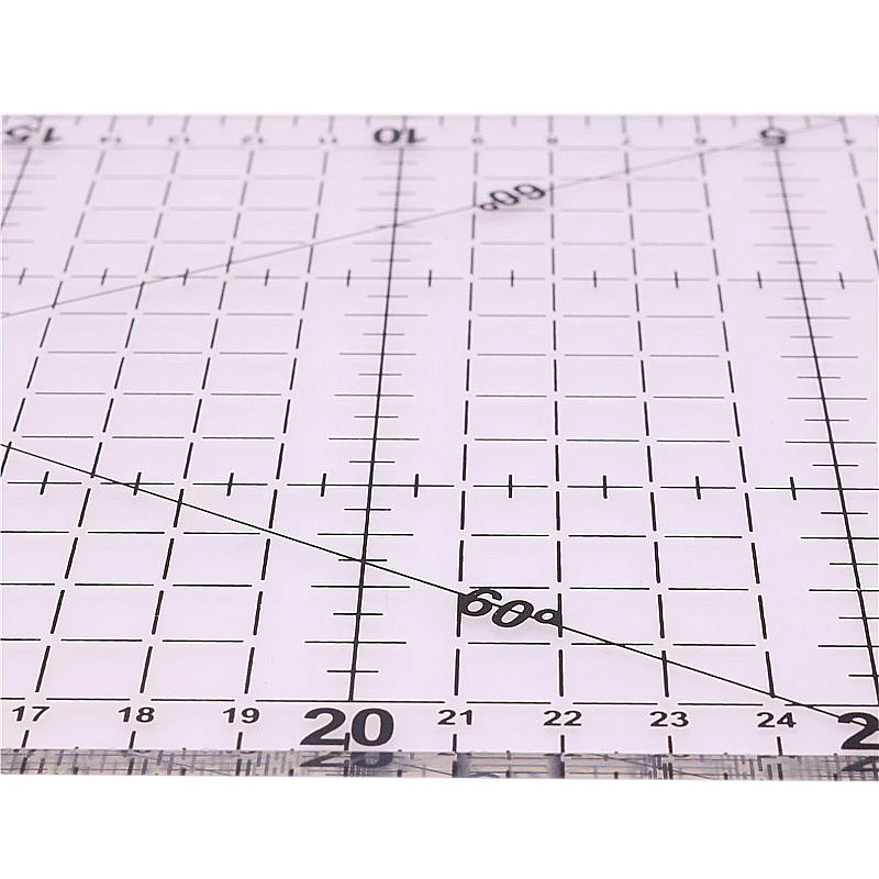Patchwork Ruler Office Stationery School Supplies 15x30x0.2cm Acrylic Material High-grade Sewing Tools