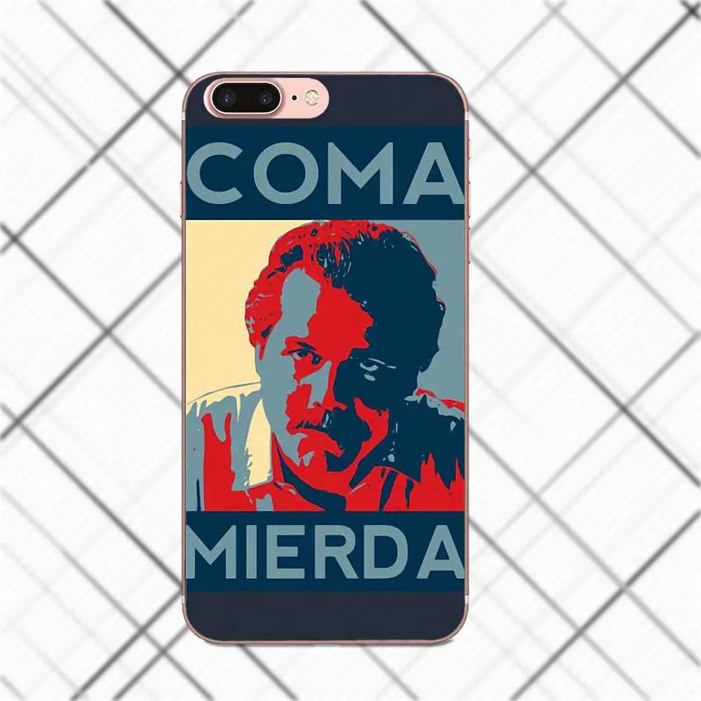 Плата о Пломо Narcos Pablo Escobar серебро или свинец для Galaxy Alpha Core Prime Note 4 5 8 S3 S4 S5 S6 S7 S8 S9