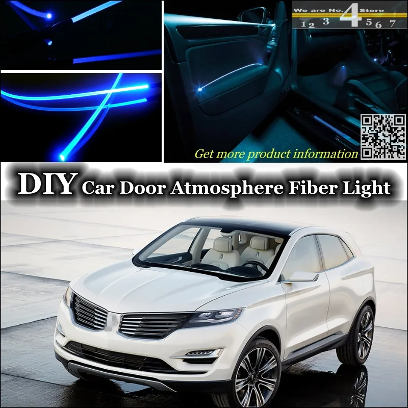 interior Ambient Light Tuning Atmosphere Fiber Optic Band Lights For