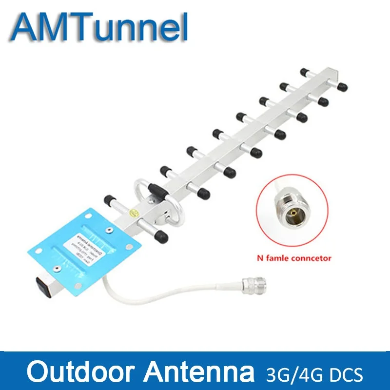 Антенна Yagi 3G внешняя антенна yagi 3G антенна LTE1800MHz 13dBi 4G внешняя антенна N женская для повторителя сигнала усилитель