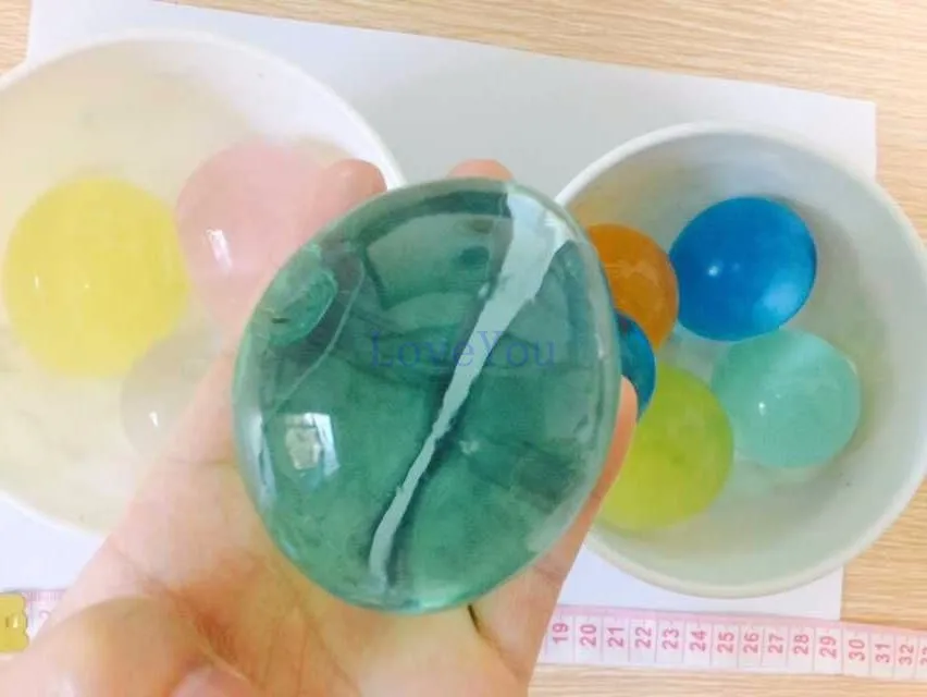 15pcs/lot Ball shaped ocean baby toy Big Water Beads Mud Grow Magic