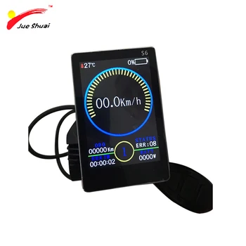 

Free Shipping Ebike LCD Display Full Color 24/36/48V intelligent LCD Display Available For Electric Bicycle bike Parts control