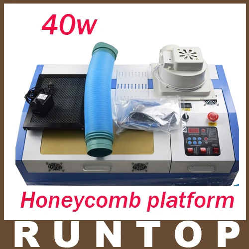 

High Quality 40W 200*300mm Mini CO2 Laser Engraver Cutting Machine 3020 Laser with Honeycomb Platform