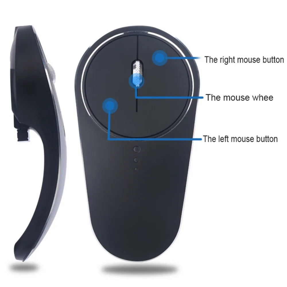 4D 2.4G Wireless Connection Charging Silent Mouse For Laptop 80012001600DPI Wireless Optical Ergonom Receiver Mice 40AP10 (11)
