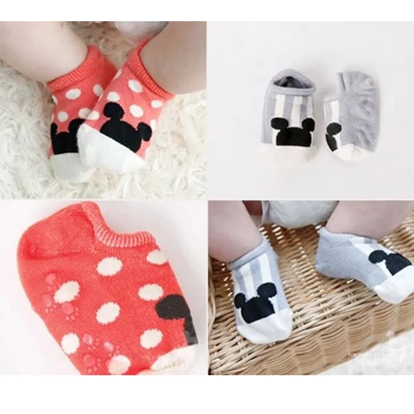 Носки для новорожденных детей пол носки с противоскользящей подошвой для детей, хлопковые короткие носки с резиновой подошвой, носки для малышей Kniekousen для малышей Meias Infantil