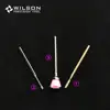 WILSON – Kit de nettoyage des cuticules, foret à ongles en carbure K7, 3 pièces ► Photo 2/2