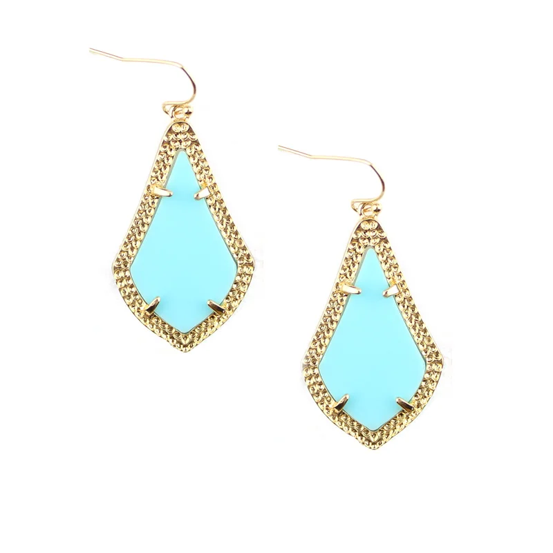 

GET IT GIRL Brand Fashion Classic Teardrop Statement Chandelier Drop Earrings Gold Claw Famous Teardrop Jewelry Women's Earrings
