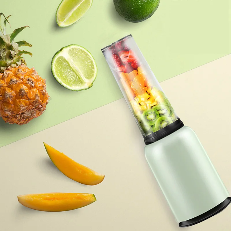 

Electric Juicer Household Fruit Small Automatic Fruit Vegetable Multifunction Portable Mini Juice Machine With Two Juice Cups
