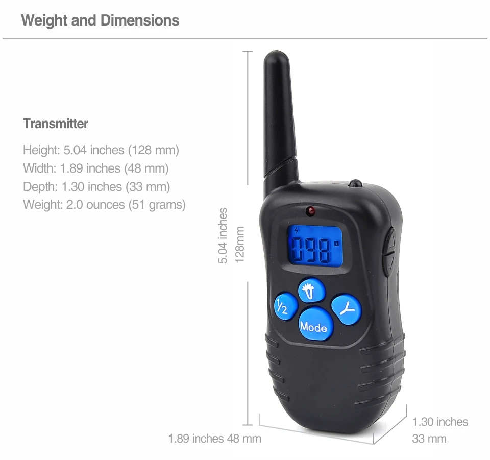 5th Dog Electric Collar PET998DBB