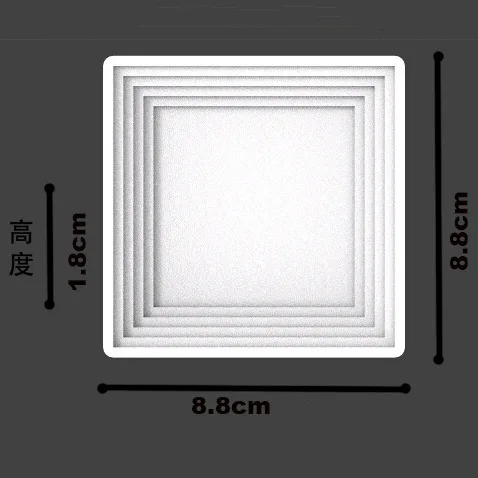 

Square Clear-faced Concrete Desktop Placement Pallet mold handmade flowerpot tray maker DIY cement silicone molds