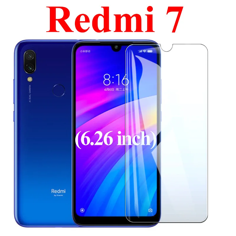 Защитное стекло для Xiaomi Redmi Note 7 защитная пленка для экрана Xiomi redme Go из закаленного стекла Xiami Note7 защитная пленка Xomi Xaomi - Цвет: Redmi 7