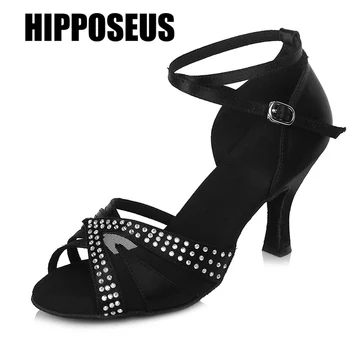 

Ballroom Latin Dance Shoes Rhinestones Tango Salsa New Arrivals Wholesale Women/Girls/ladies Thin Heels Dancing Professional