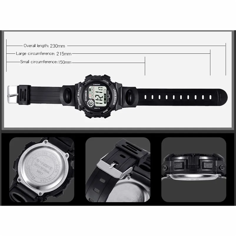 SYNOKE men sports watches dual display analog digital led Multi-Function 30M Waterproof Watch Clock relojes hombre O29#N (15)