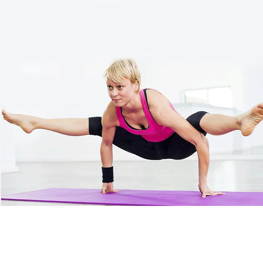 Коврик для йоги 10 мм нескользящий похудение спортзал, фитнес, упражнения коврик 173x61 см толстый Пилатес складной EVA форма Коврик для йоги с