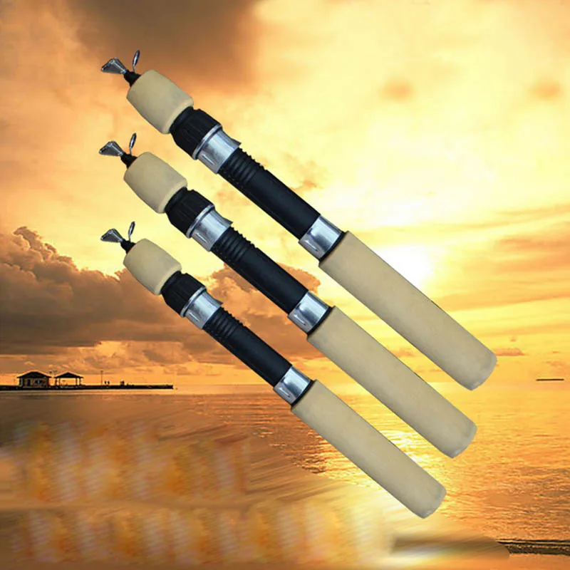 

60CM/80CM/100CM Portable Pocket Winter Ice Fishing Fish Rod Mini Tackle Spinning Casting Accessories ASD88