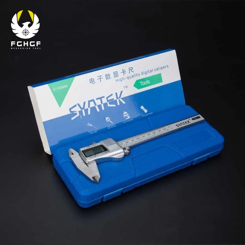 

FGHGF 150mm 6 Digital Caliper Stainless Steel Electronic Measurement Instruments Vernier Gauge Measuring Tools Mesure