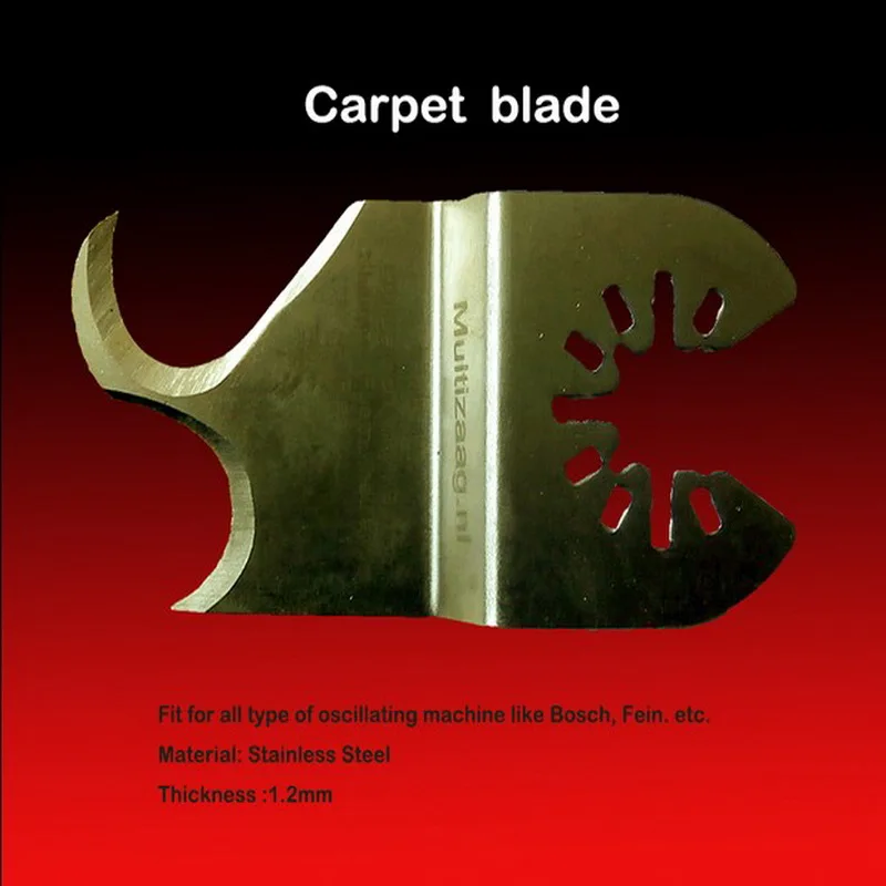 Free shipping 1PC of quick release SS made carpet saw blade matching most brands multifunctional