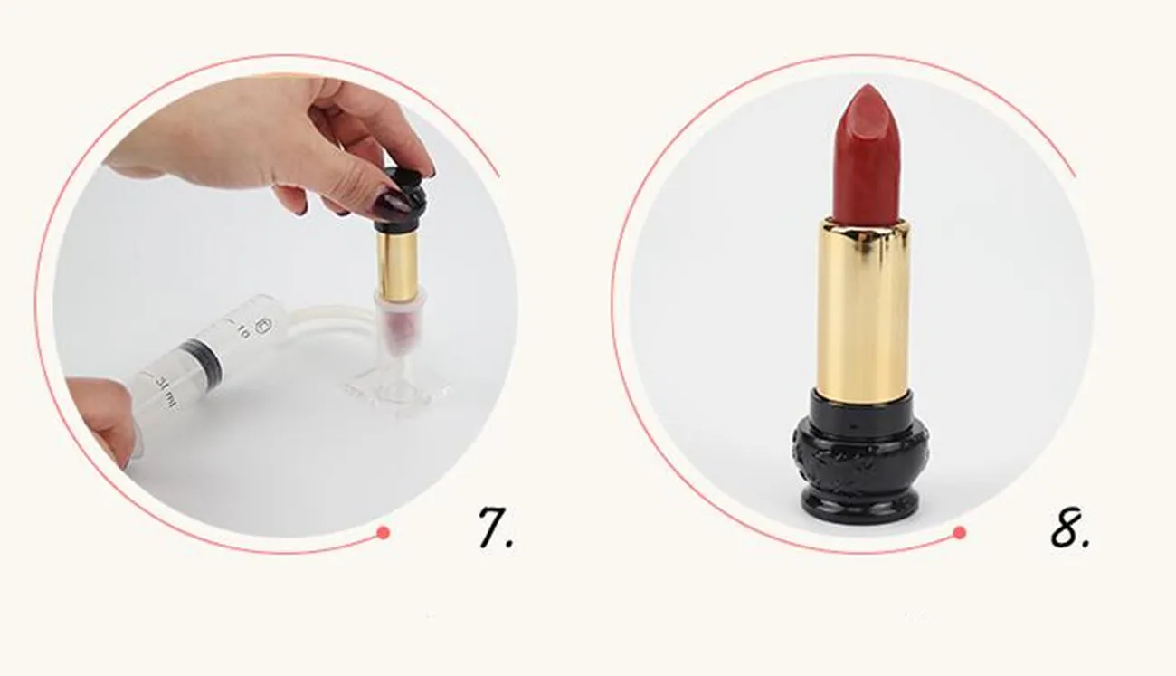 9pcs/ Set 12.1 Mm Silica Gel Mould Sincone Lipstick Making Tools Empty Bottle DIY Homemade Mold