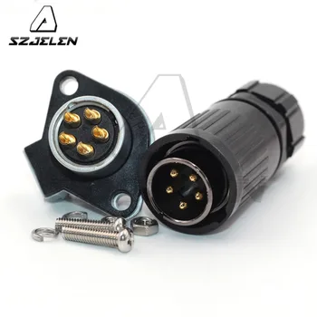 

HP20 series 5 pin Waterproof Electrical Connector Panel Mount Plug&Socket Male and Female