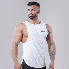 Мужская майка для бодибилдинга, новинка, майка без рукавов, мужская майка для фитнеса, дышащий жилет, хлопковая одежда для тренировок