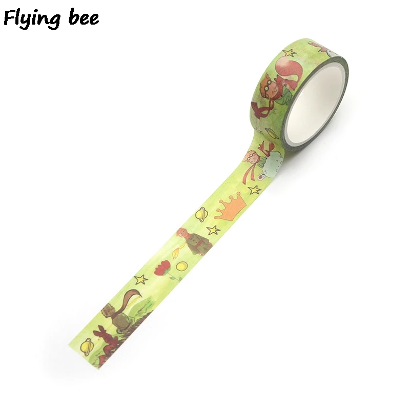 Flyingbee 15mmX5m Prince васи лента бумага DIY декоративная клейкая канцелярские