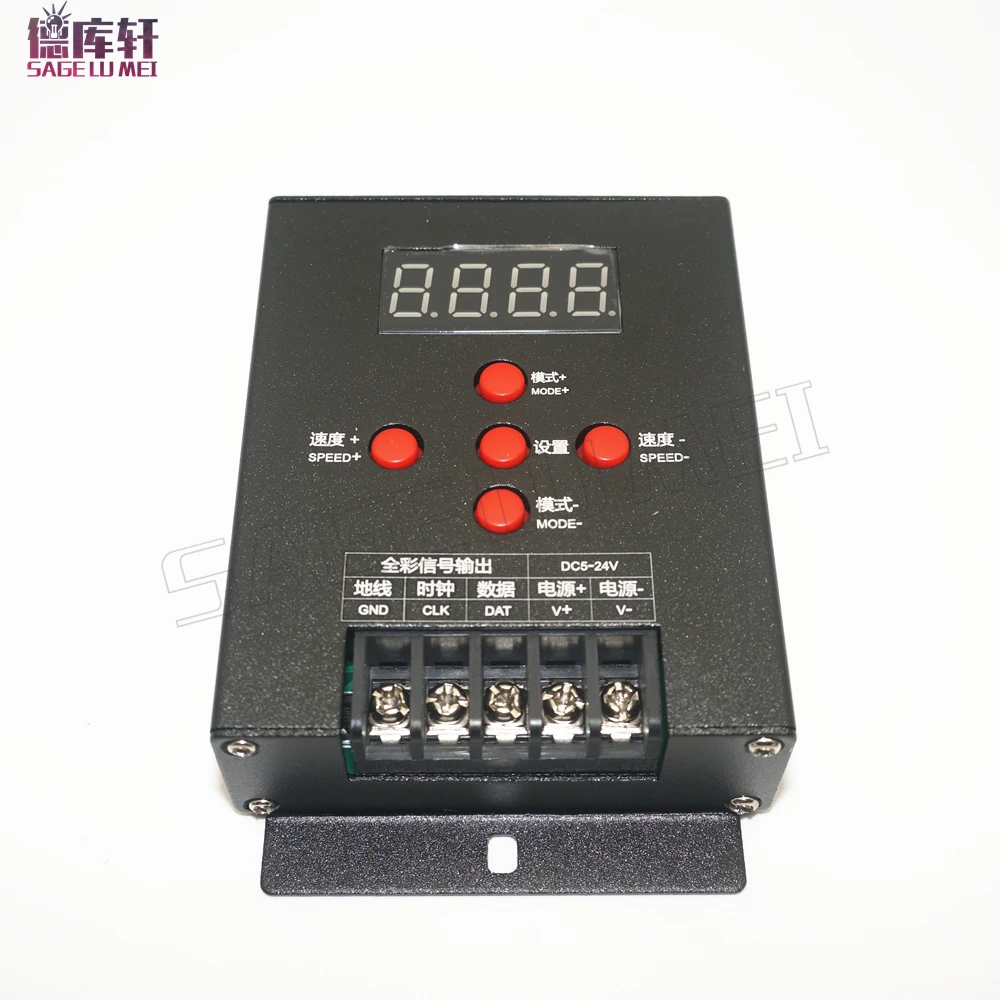 T-500 Full color Intelligent SPI TTL LED RGB Controller Magic Dream Color For WS2811 WS2801 6803 ws2812 RGB LED Strip Light Tape