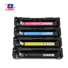 Совместимый тонер-картридж 203a для hp CF540a CF541a CF542a CF543a M254dw 254nw MFP M281cdw 280nw BK = 45G, CMY = 40G без чипа