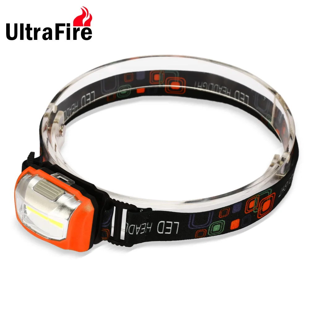 UltraFire светодиодный светильник на голову COB 110LM водонепроницаемый светильник без рук