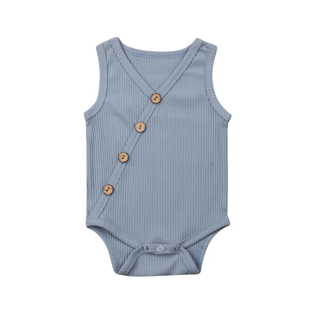Для маленьких девочек комбинезон для мальчиков одежда Кнопка Лето комбинезон для новорожденных комбинезон набор комбинезончиков 0-24 M