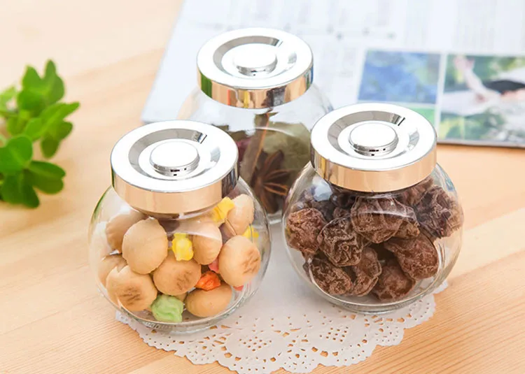 Стеклянная банка для конфет сушеные фрукты зерна банки для хранения кухня кристалл контейнер для пищевых продуктов коробка стекло