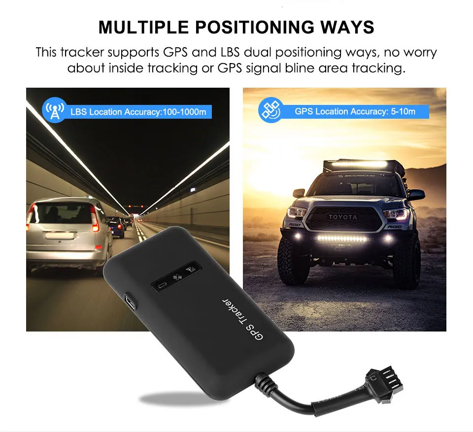 2G GSM Car GPS Tracker TK110 Relay Cut Off Oil Fuel GT02D Mini GPS Tracker Car Overspeed Move Alarm Real-time Tracking Free APP gps tracking device