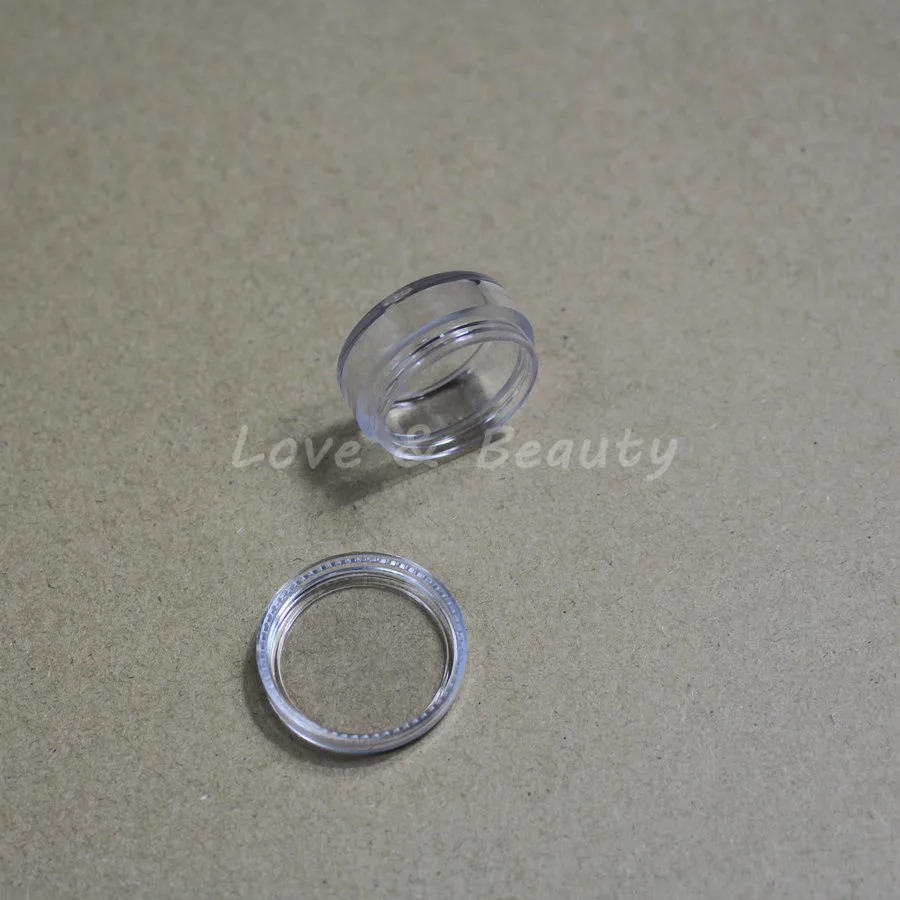 20 шт 3g прозрачный маленький круглый теней для век Макияж Контейнер для крема для лица портативный косметический пустой баночка