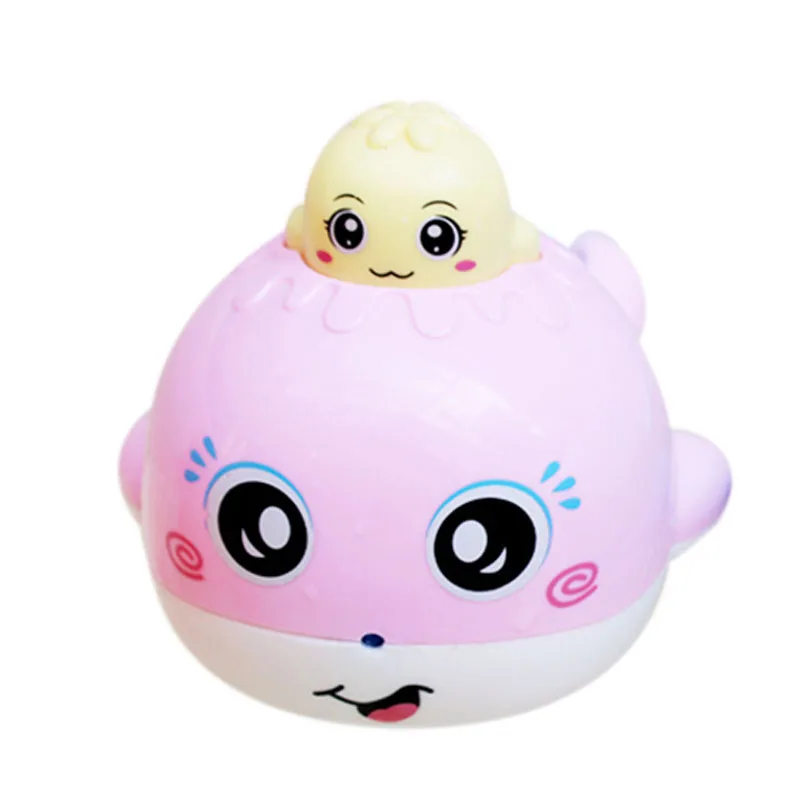 Pink Игрушка для душа, детские игрушки для ванной, распылитель воды, маленькие игрушечные киты - Цвет: Pink